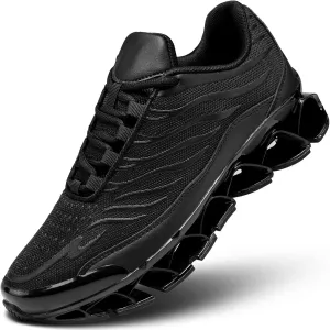 Men's Running Shoes Breathable Mesh Trail Runners Fashion Blade Sneakers Non Slip Gym Sport Trainer Casual Athletic Walking Shoes