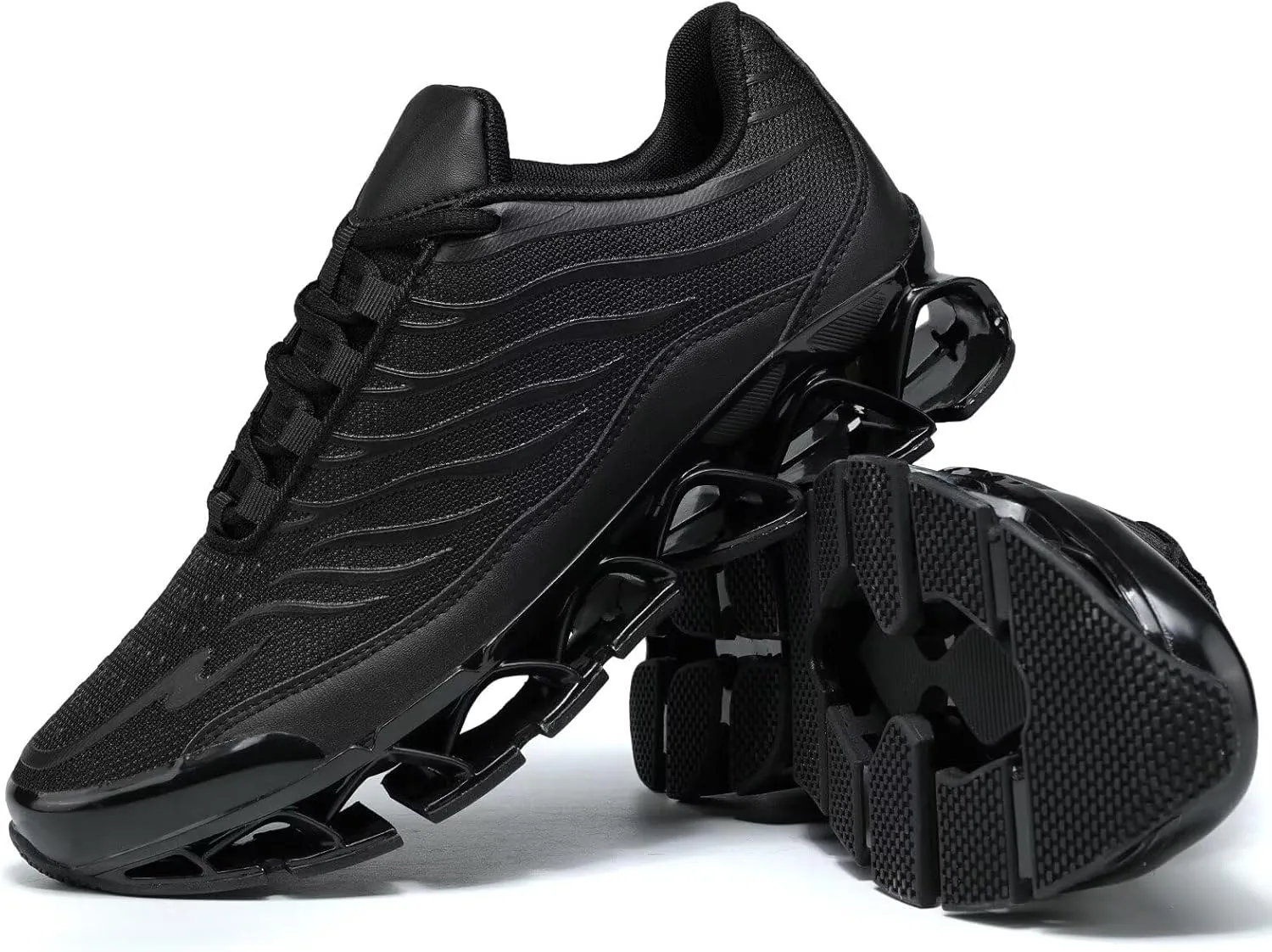 Men's Running Shoes Breathable Mesh Trail Runners Fashion Blade Sneakers Non Slip Gym Sport Trainer Casual Athletic Walking Shoes