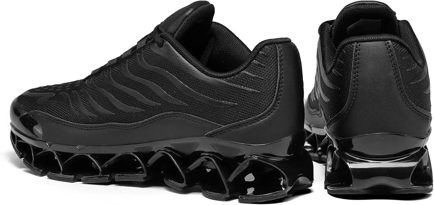 Men's Running Shoes Breathable Mesh Trail Runners Fashion Blade Sneakers Non Slip Gym Sport Trainer Casual Athletic Walking Shoes