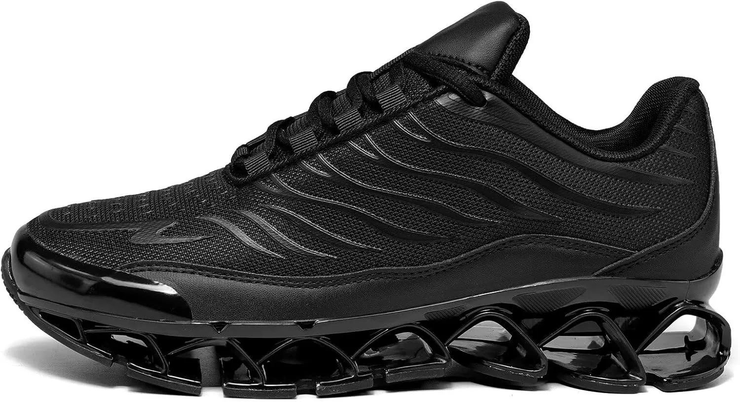 Men's Running Shoes Breathable Mesh Trail Runners Fashion Blade Sneakers Non Slip Gym Sport Trainer Casual Athletic Walking Shoes