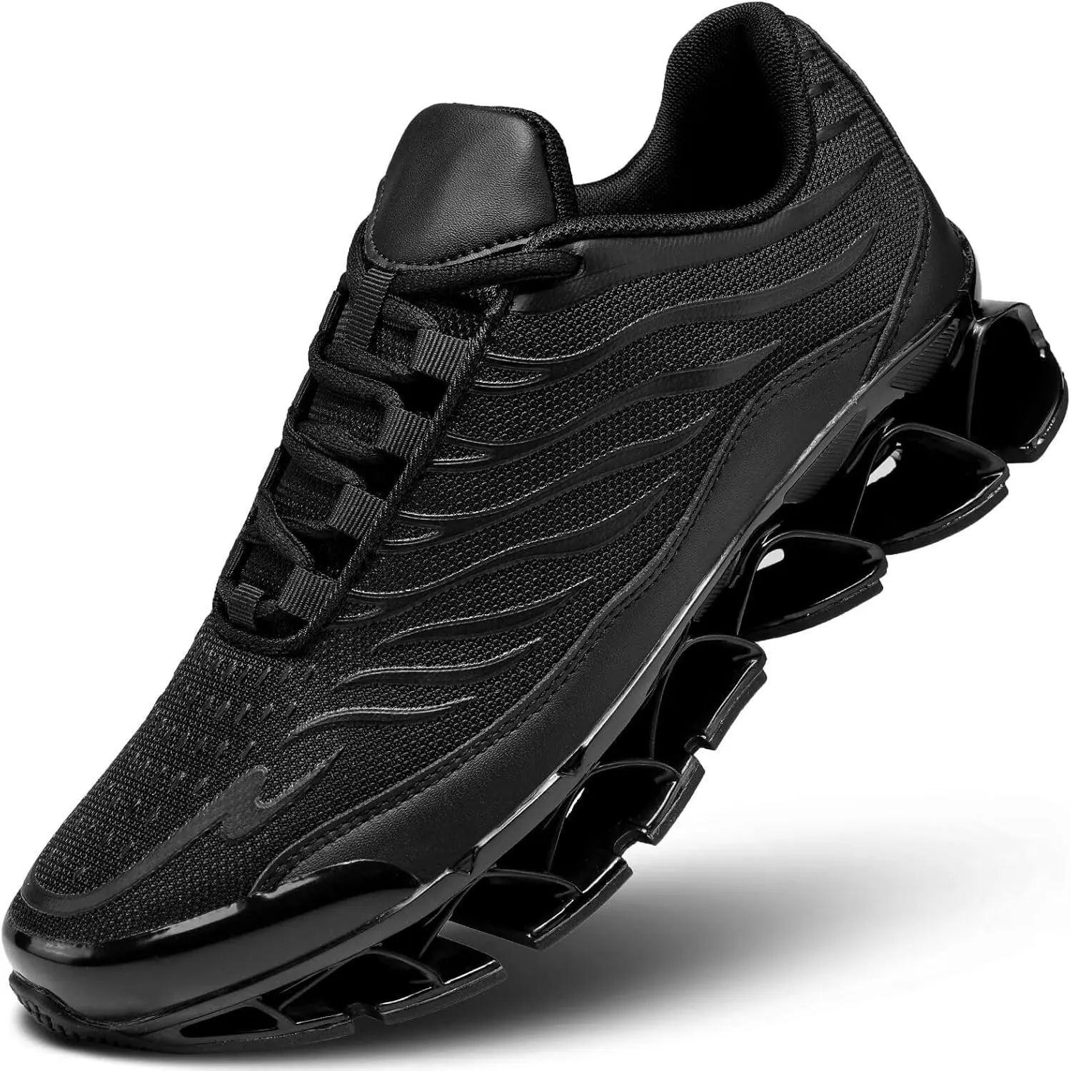 Men's Running Shoes Breathable Mesh Trail Runners Fashion Blade Sneakers Non Slip Gym Sport Trainer Casual Athletic Walking Shoes