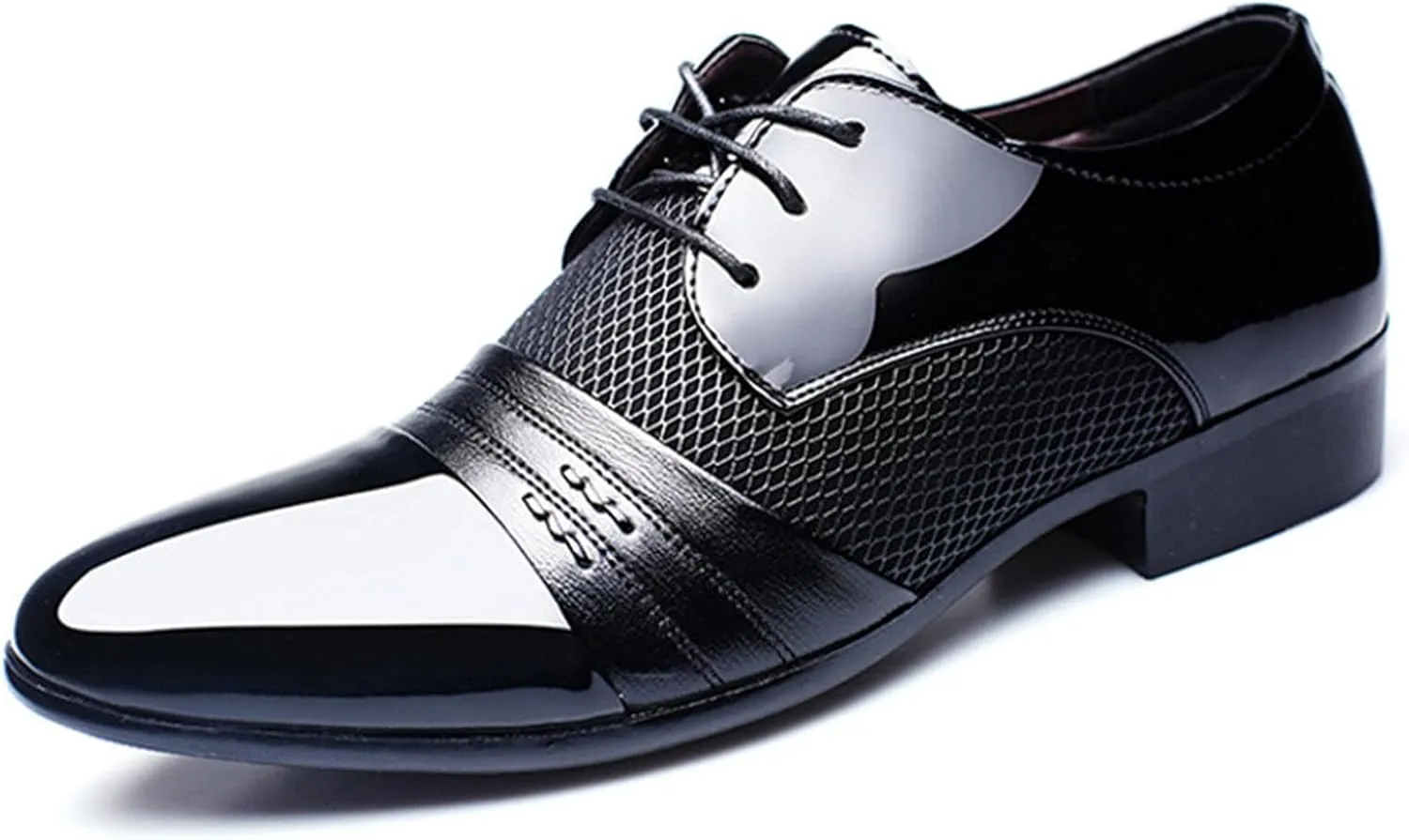 Mens Tuxedo Shoes Patent Leather Formal Business Oxford Dress Shoes