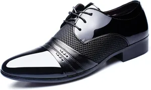 Mens Tuxedo Shoes Patent Leather Formal Business Oxford Dress Shoes