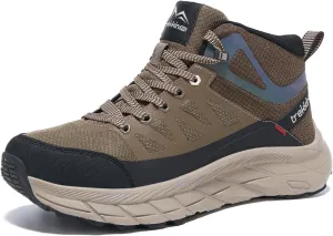 Men's Waterproof Shoes Hiking Trekking Trails Outdoor Lightweight Slip Resistant Cushion Sole Comfortable Work Shoes Walking Boot