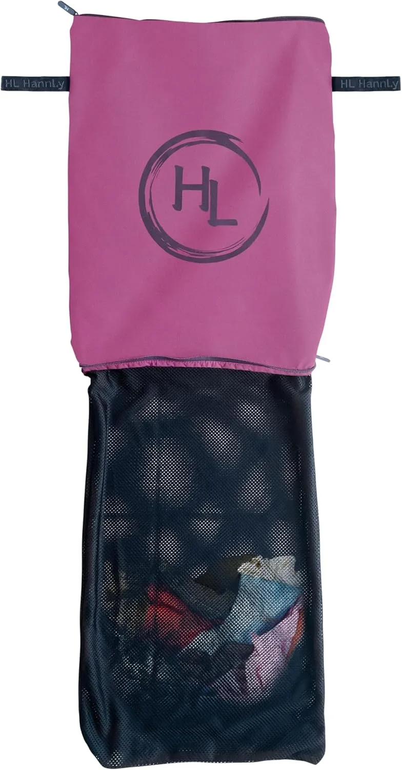 Mesh Laundry Bag with Dual Compartments – Extra Large, Durable & Breathable – Travel, Gym & Healthcare Use – Separate Clean & Dirty Clothes – Drawstring Closure