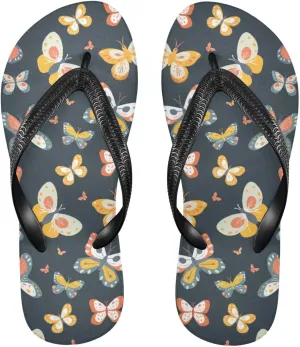 MNSRUU Flip Flops for Women Men Leopard Flip Flops Womens Slides Men Sandals Shower Slippers Summer Non-Slip Flipflops for Swim Beach Bathroom, XS