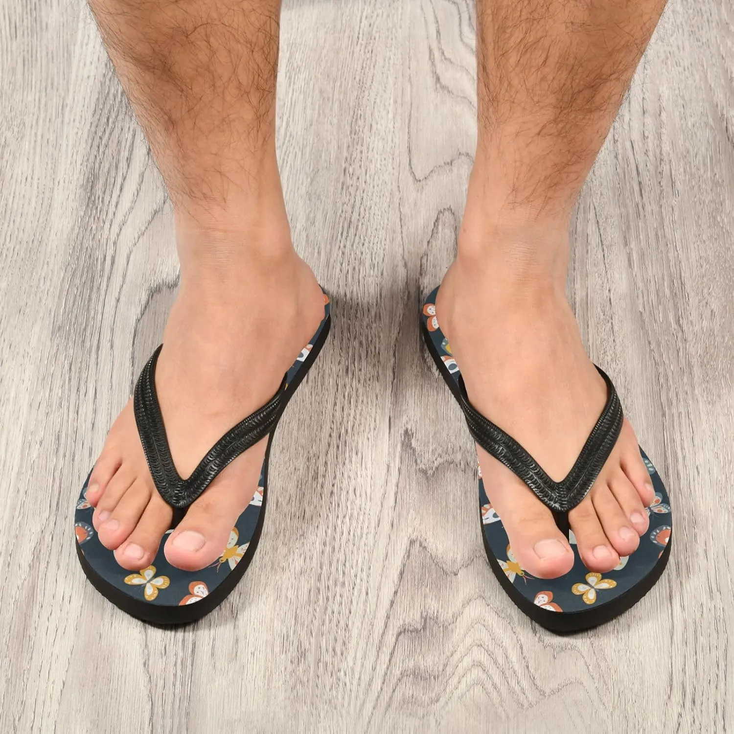 MNSRUU Flip Flops for Women Men Leopard Flip Flops Womens Slides Men Sandals Shower Slippers Summer Non-Slip Flipflops for Swim Beach Bathroom, XS