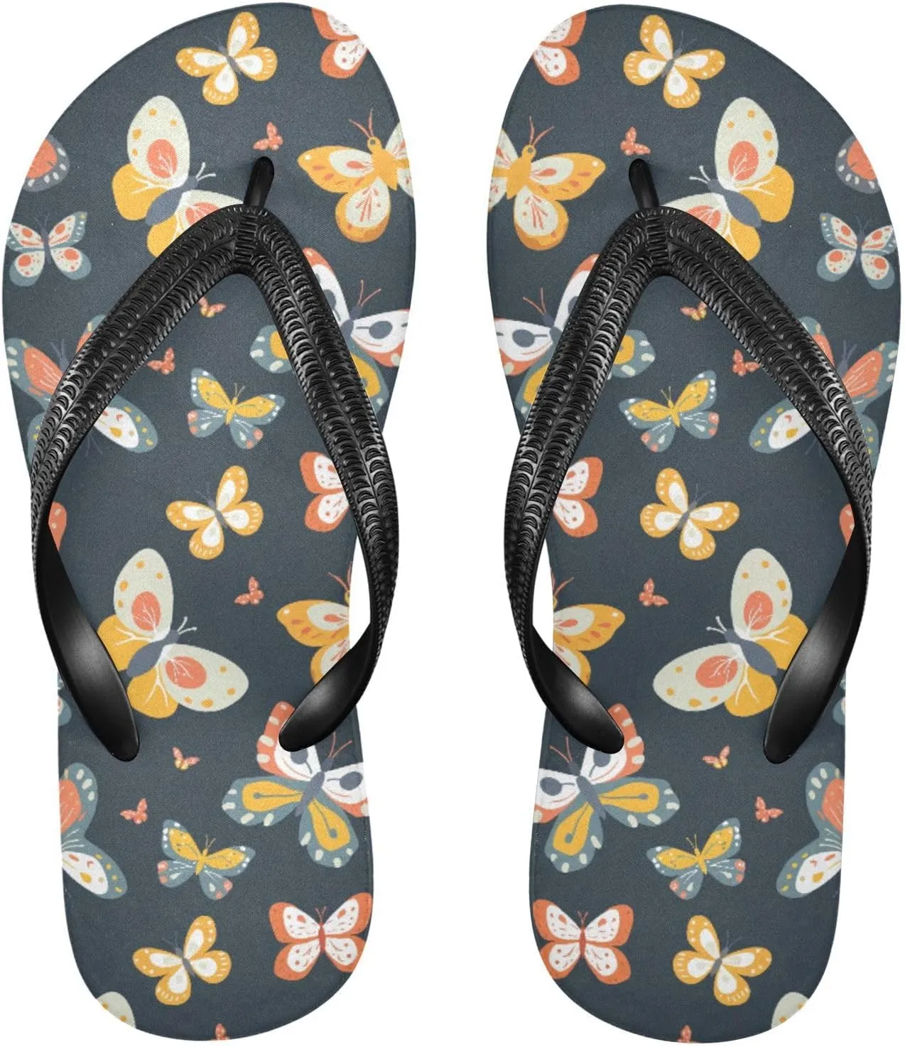 MNSRUU Flip Flops for Women Men Leopard Flip Flops Womens Slides Men Sandals Shower Slippers Summer Non-Slip Flipflops for Swim Beach Bathroom, XS