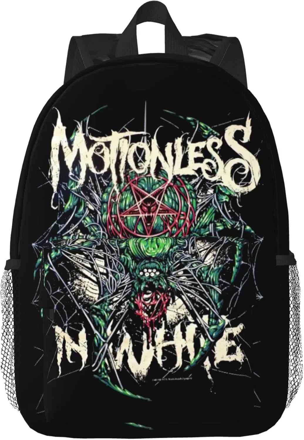 Motionless Rock In White Unisex Casual Backpack Lightweight Travel Bag Classic Laptop Daypack Men Women Backpack, Black
