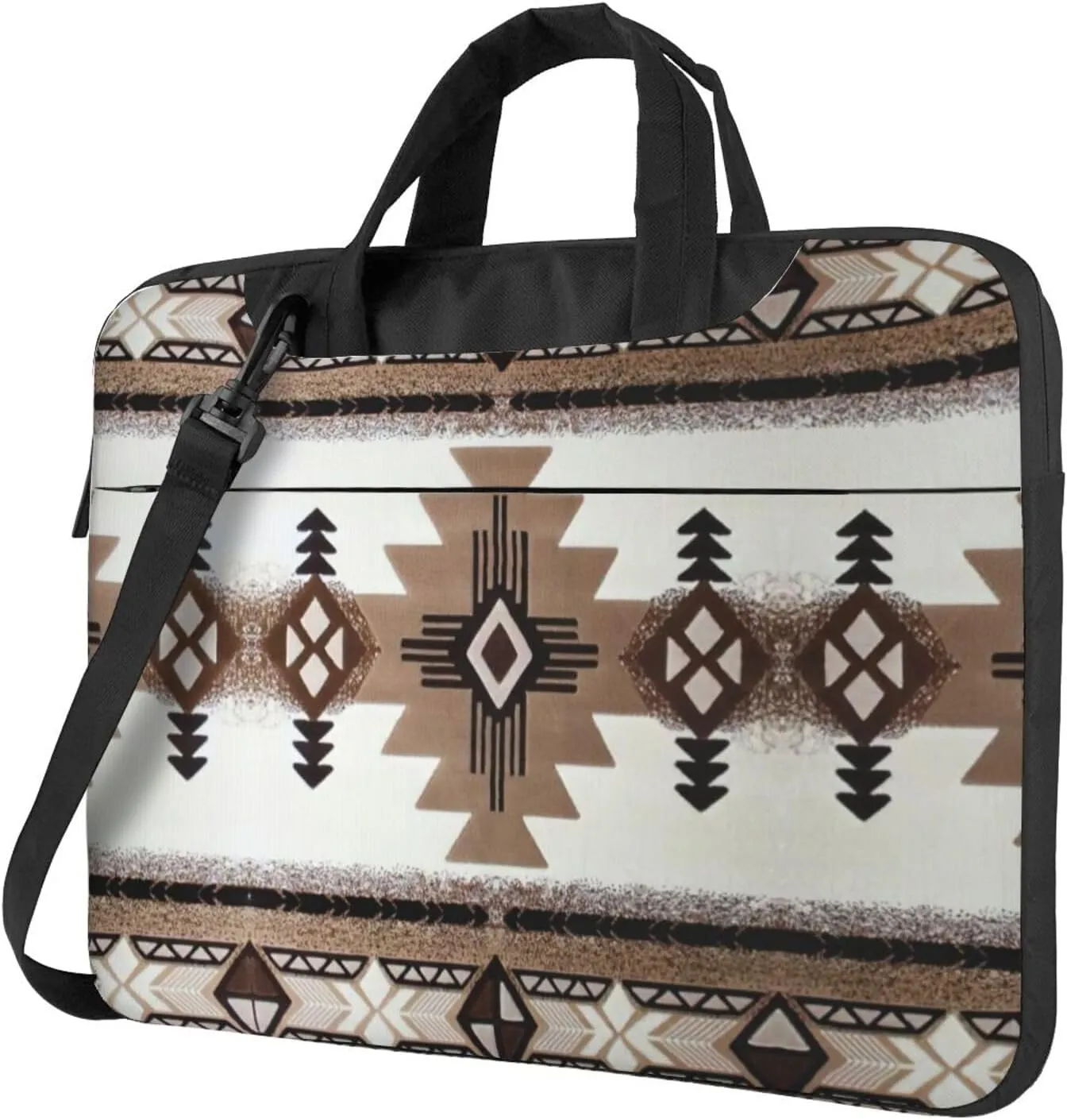 Native American Print Laptop Bag Laptop Case Shoulder Laptop Bag with Padded Protection Spacious Pockets
