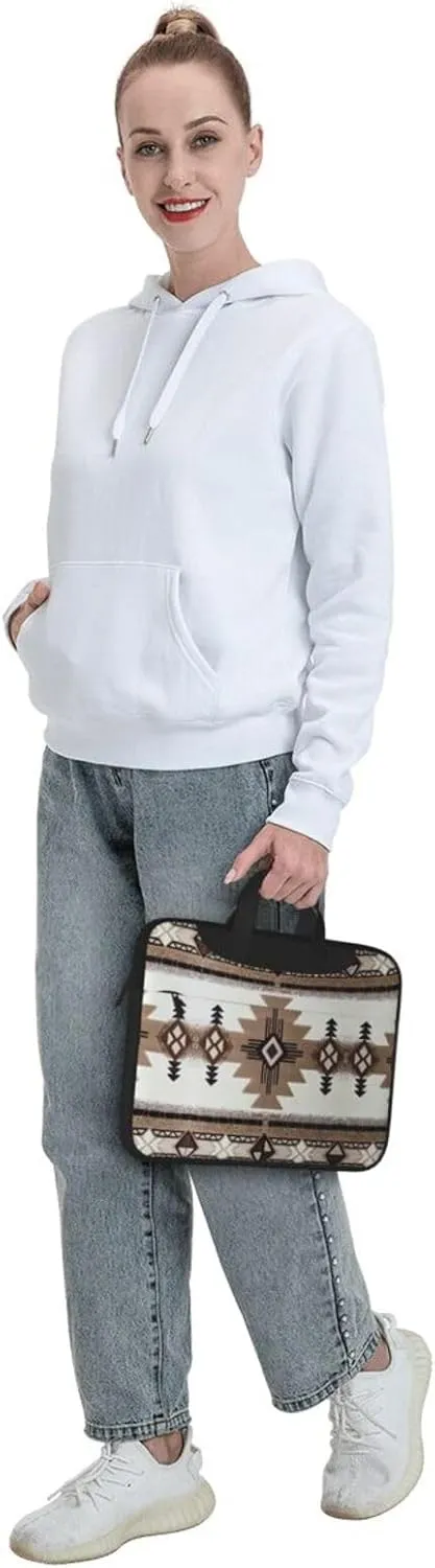 Native American Print Laptop Bag Laptop Case Shoulder Laptop Bag with Padded Protection Spacious Pockets