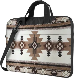 Native American Print Laptop Bag Laptop Case Shoulder Laptop Bag with Padded Protection Spacious Pockets