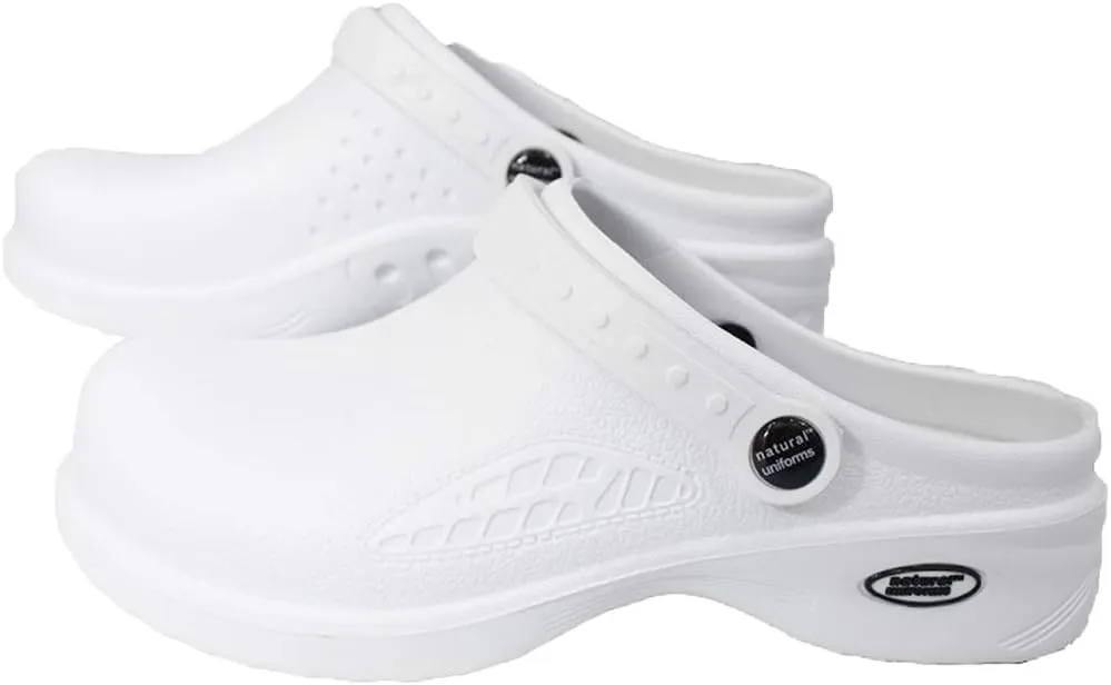 Natural Uniforms Ultralite Women's Clogs with Strap, Nursing Medical Work Mule