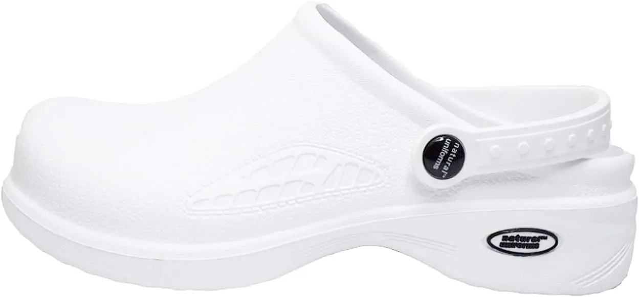 Natural Uniforms Ultralite Women's Clogs with Strap, Nursing Medical Work Mule