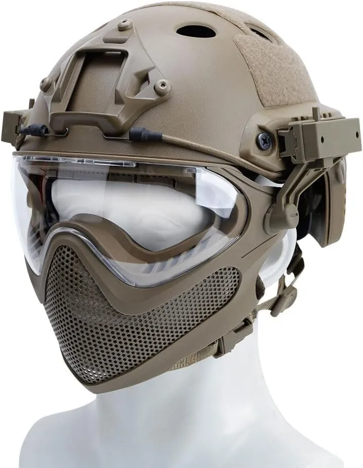Navigator Tactical Helmet   GPNVG18 4-Tube Binocular Night Vision Device (NVD)  Night Vision Device Stand -Black/L