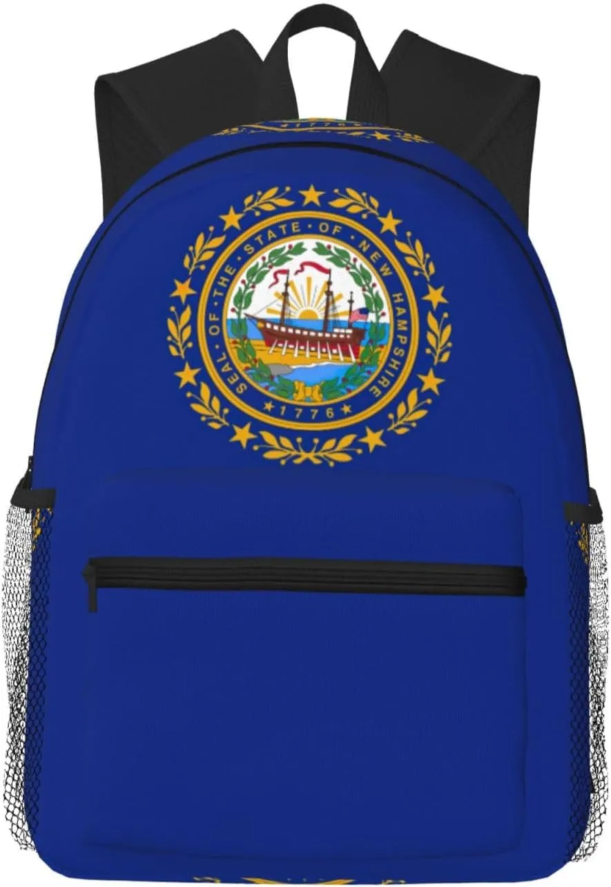 New Hampshire state flag Lightweight and Comfortable Backpack - Classic Stylish Day Bag, fit for Travel, Sports, Work