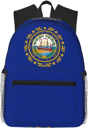 New Hampshire state flag Lightweight and Comfortable Backpack - Classic Stylish Day Bag, fit for Travel, Sports, Work