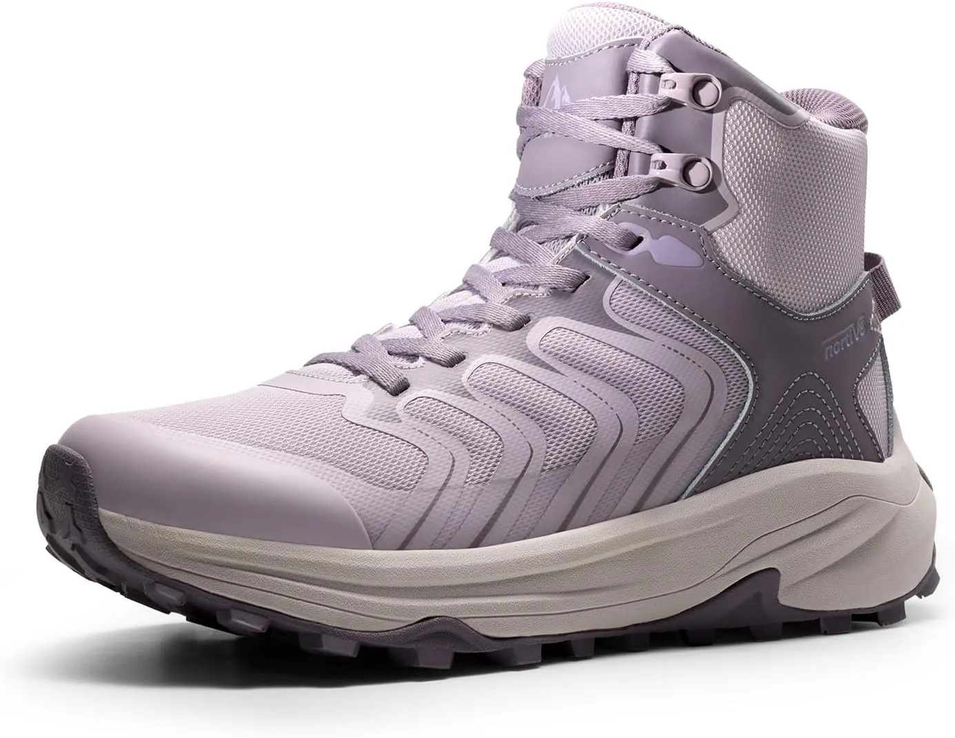 NORTIV 8 Women's Hiking Boots Waterproof with Arch Support Sneakers Walking Outdoor Comfortable Lightweight Boot Echo Mid