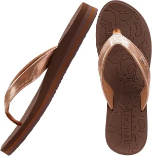 ONCAI Women's Flip Flops Comfortable Summer Beach Thong Sandals for Women with Cushion Walking Arch Support Yoga Mat Indoor Outdoor Soles