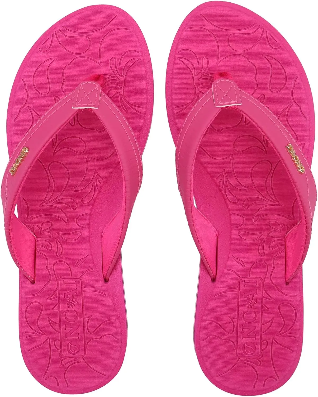 ONCAI Women's Flip Flops Comfortable Summer Beach Thong Sandals for Women with Cushion Walking Arch Support Yoga Mat Indoor Outdoor Soles