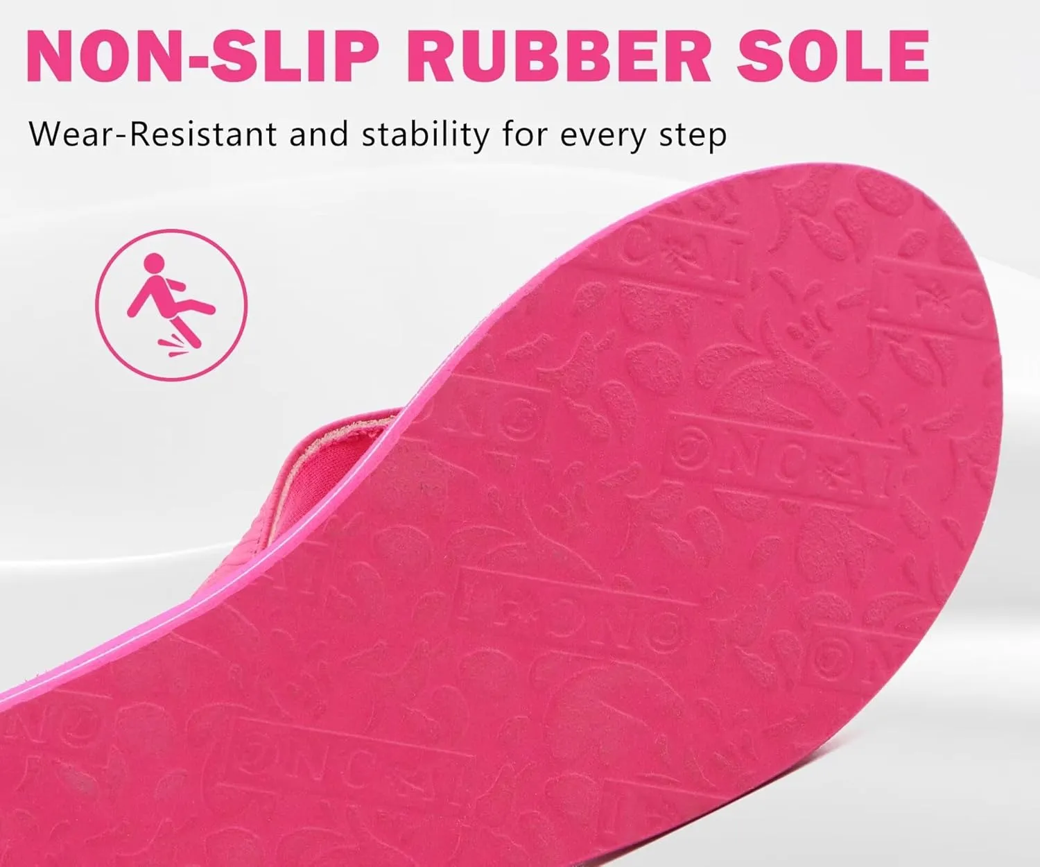 ONCAI Women's Flip Flops Comfortable Summer Beach Thong Sandals for Women with Cushion Walking Arch Support Yoga Mat Indoor Outdoor Soles