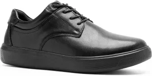 OrthoComfoot Men's Orthopedic Wide Leather Dress Walking Shoes: Comfortable Arch Support Oxfords for Plantar Fasciitis, Orthotic Casual Business Work Shoes for Foot and Heel Pain Relief