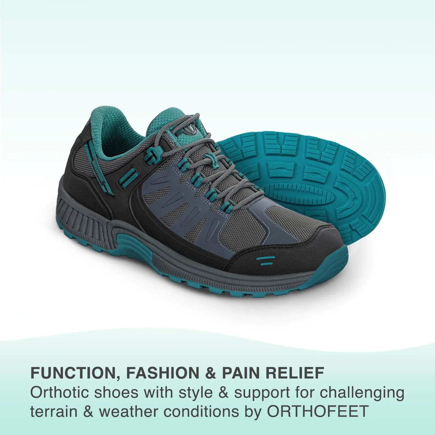 Orthofeet Women's Orthopedic Waterproof Alma Hiking Shoes