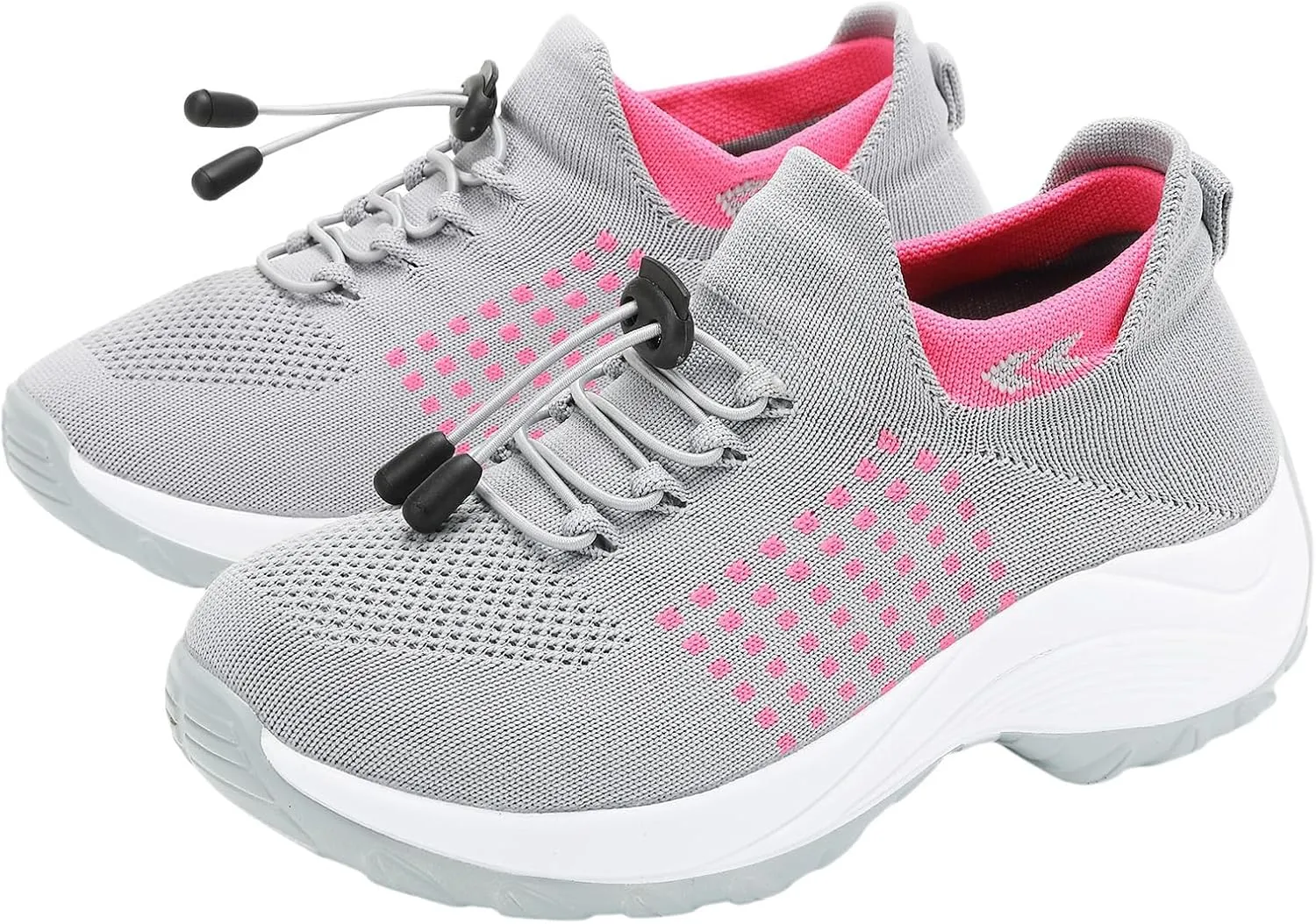 Orthopedic Shoes for Women Comfort Wear Orthowear Shoes Wide Width Slip On Walking Tennis Sneakers Plantar Fasciitis Bowling Shoe Mesh Athletic Style for Bowlers Breathable Lightweight