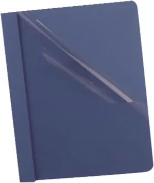 Oxford Clear Front Report Covers, Dark Blue, Letter Size, 25 per Box (55838EE)