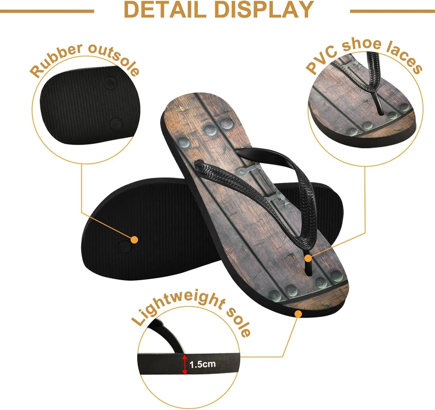 Oyihfvs Flip Flops Flip Sandal Home Slippers Hotel Spa Bedroom for Men Women XS-XXL