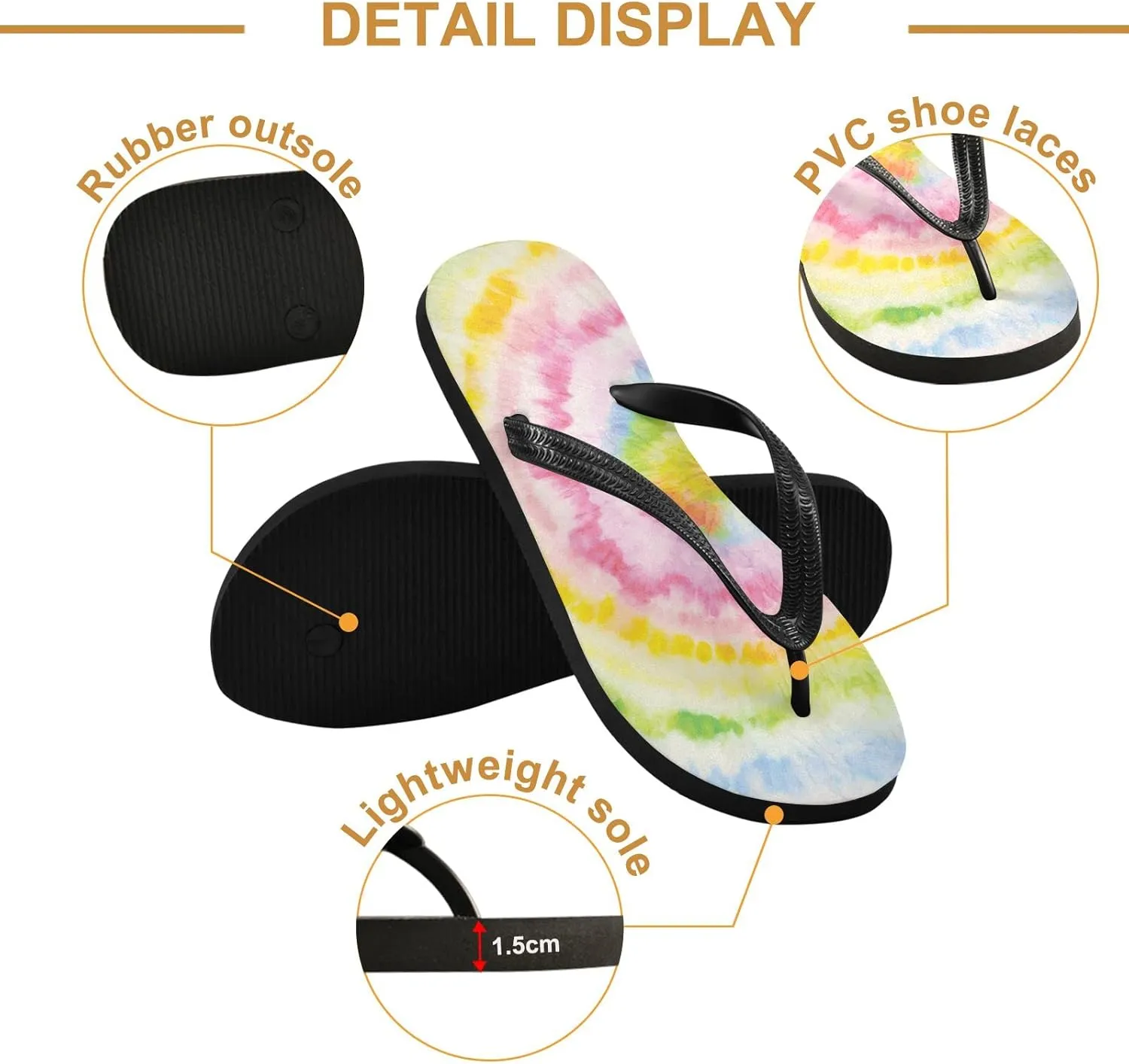 Oyihfvs Flip Flops Flip Sandal Home Slippers Hotel Spa Bedroom for Men Women XS-XXL