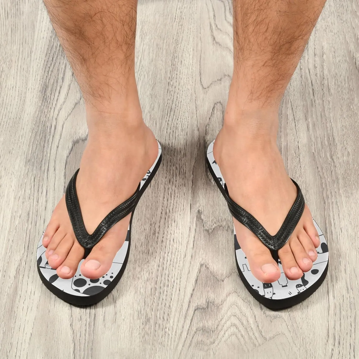 Oyihfvs Flip Flops Flip Sandal Home Slippers Hotel Spa Bedroom for Men Women XS-XXL