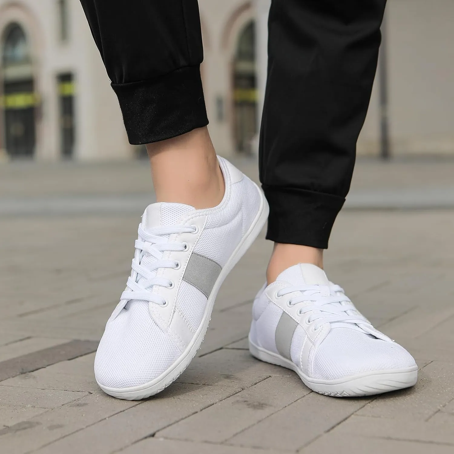 Padgene Wide Barefoot Minimalist Shoes for Women Men | Zero Drop Sole | Width Fashion Sneaker Wide Toe Box Cross-Trainer Lightweight Walking Casual Comfortable Running Shoes