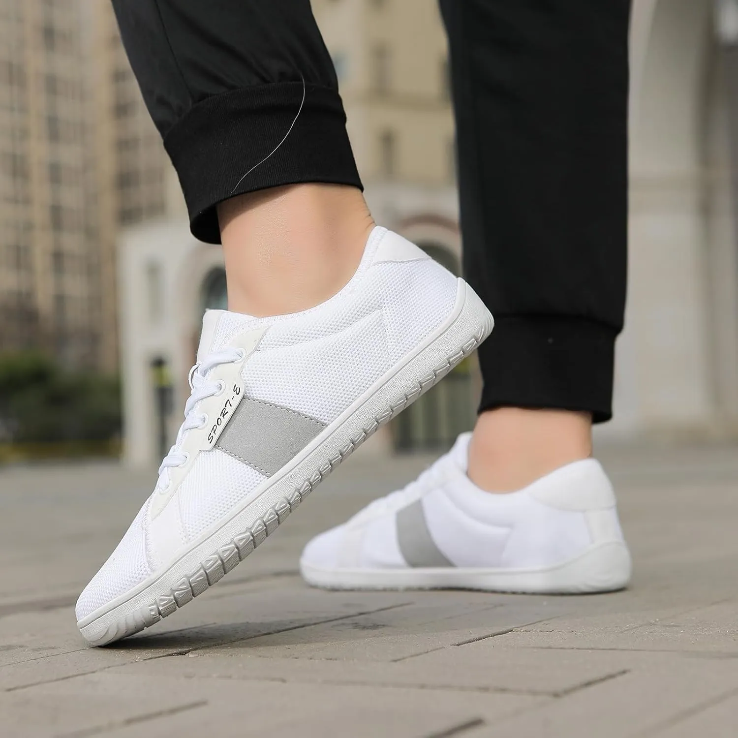 Padgene Wide Barefoot Minimalist Shoes for Women Men | Zero Drop Sole | Width Fashion Sneaker Wide Toe Box Cross-Trainer Lightweight Walking Casual Comfortable Running Shoes