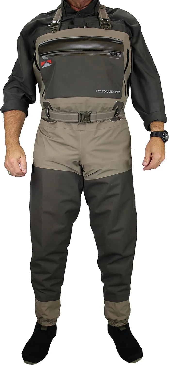 Paramount Outdoors Slate Breathable Stockingfoot Full Wrap 6-Ply Fishing Chest Wader