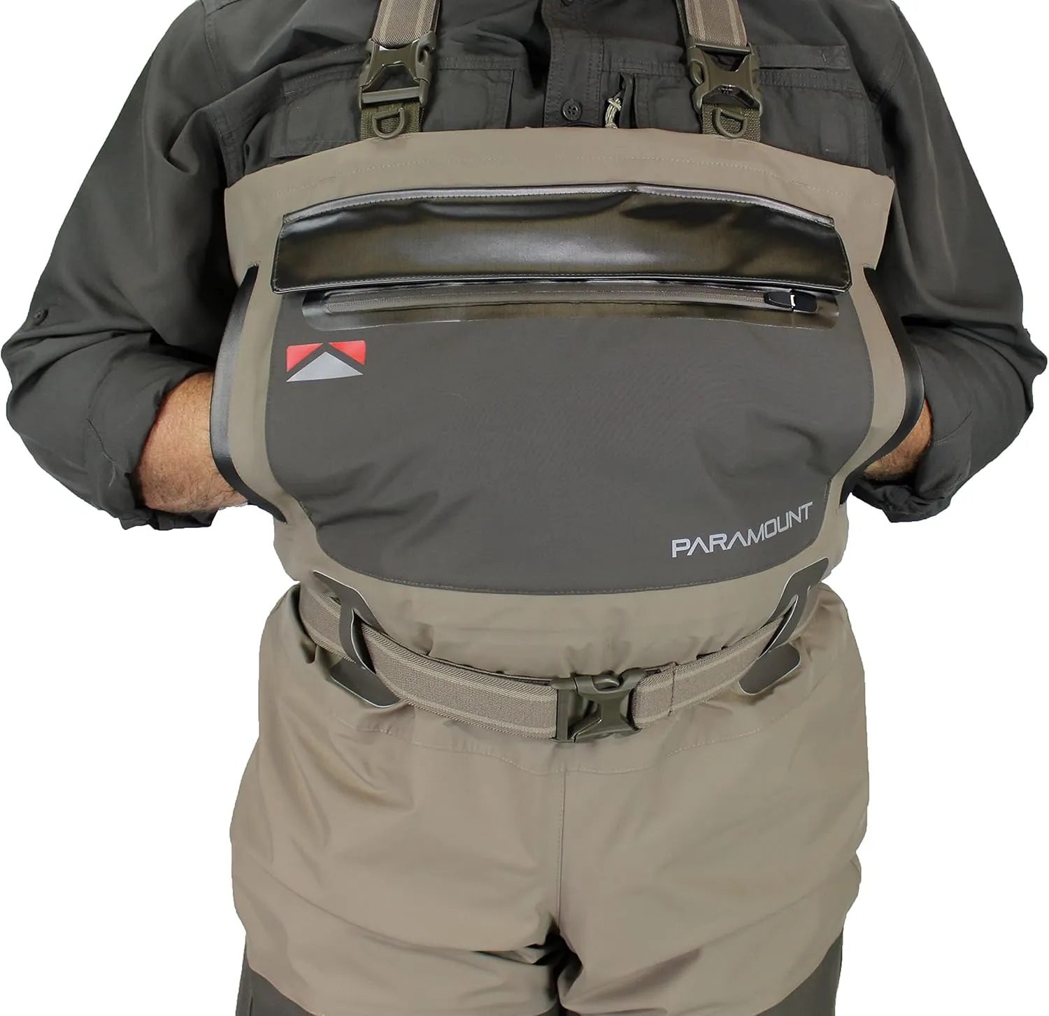 Paramount Outdoors Slate Breathable Stockingfoot Full Wrap 6-Ply Fishing Chest Wader