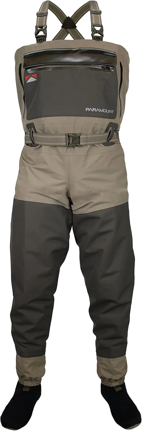 Paramount Outdoors Slate Breathable Stockingfoot Full Wrap 6-Ply Fishing Chest Wader