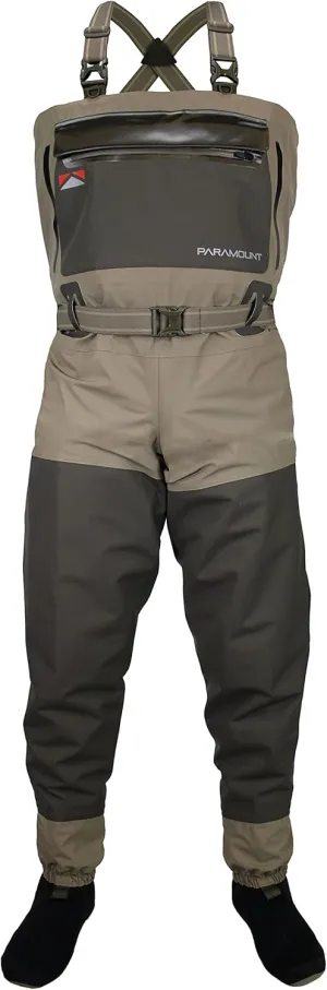 Paramount Outdoors Slate Breathable Stockingfoot Full Wrap 6-Ply Fishing Chest Wader