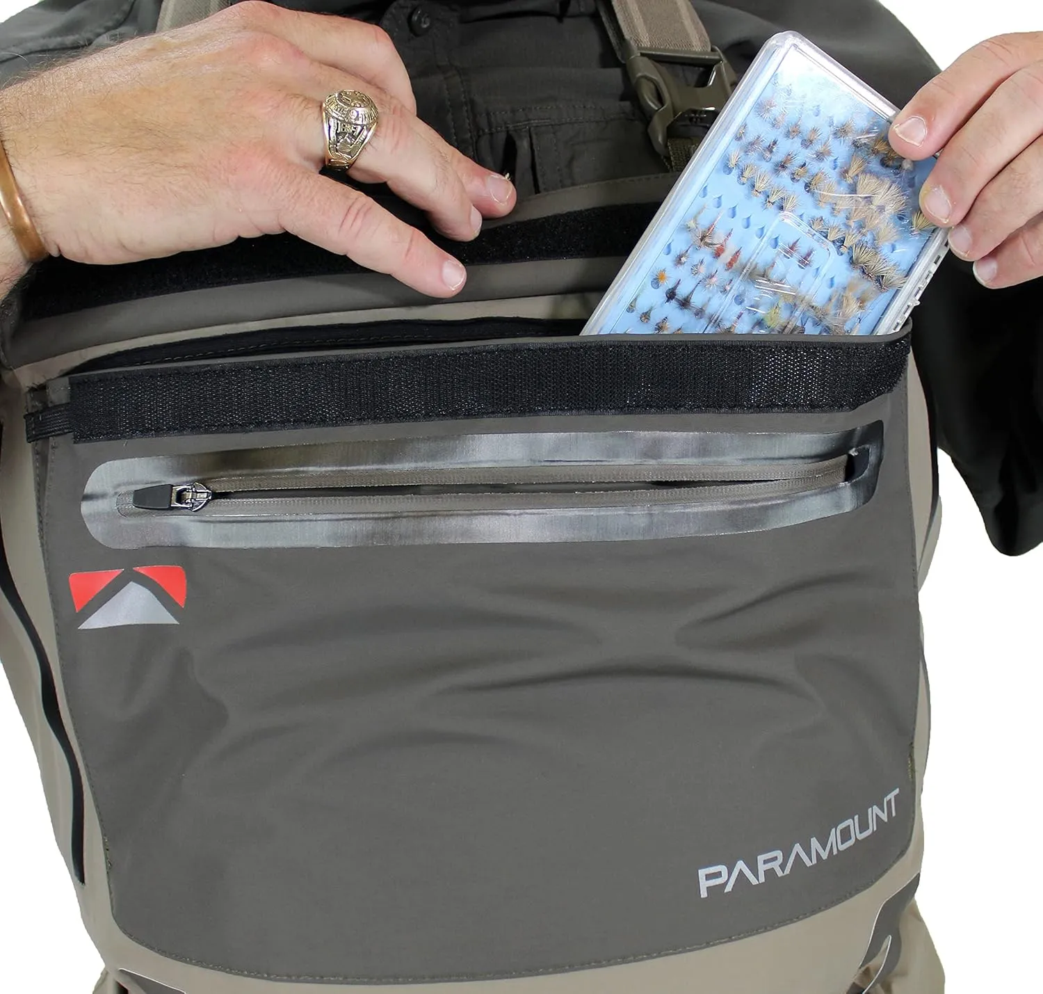 Paramount Outdoors Slate Breathable Stockingfoot Full Wrap 6-Ply Fishing Chest Wader