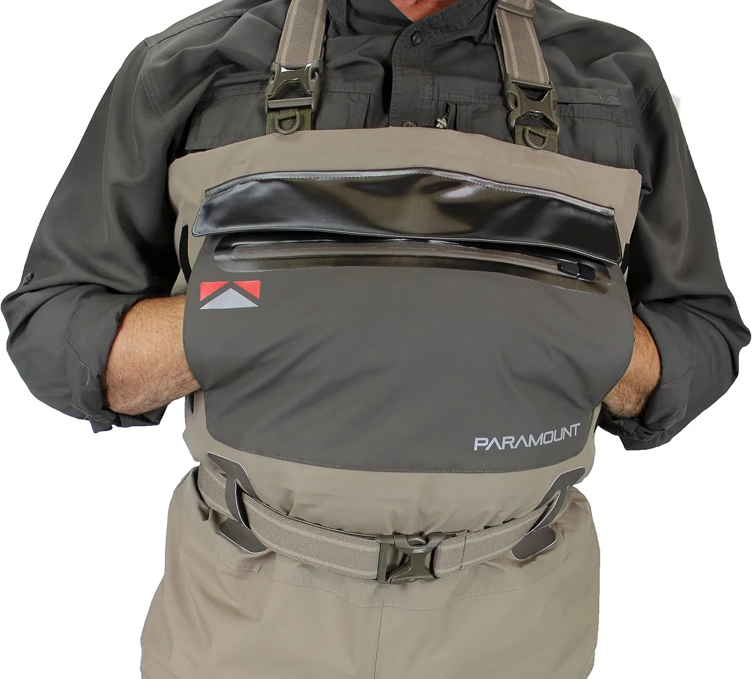 Paramount Outdoors Slate Breathable Stockingfoot Full Wrap 6-Ply Fishing Chest Wader