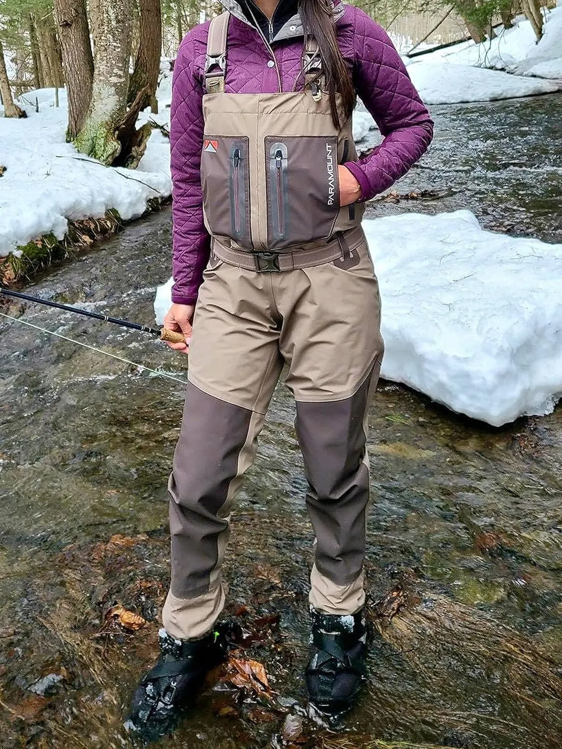 Paramount Outdoors Whetstone Women's Breathable Split Pocket Fly Fishing Chest Wader