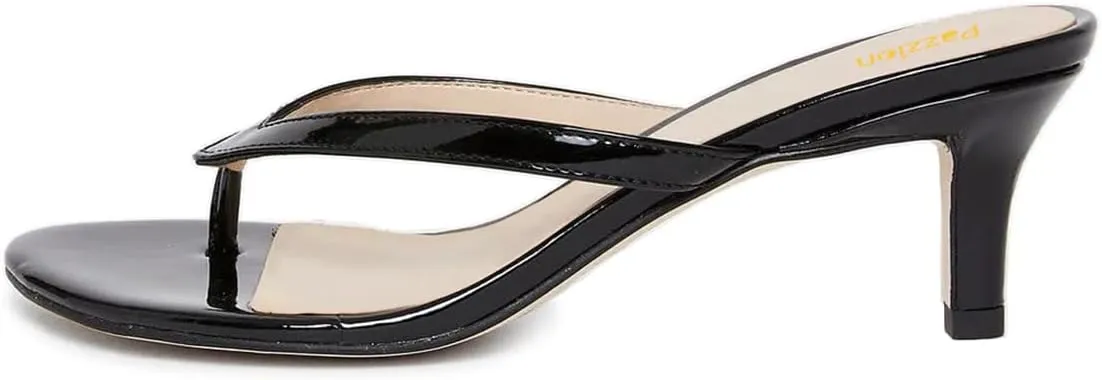 Pazzion Women Fashion Flip Flops Open Toe Low Heels Thong Sandals Casual Daily Summer Outdoor Dress Shoe Size 4-16 US