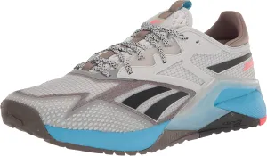 Reebok Men's Nano X2 Tr Adventure Cross Trainer, Pure Grey/Trek Grey/Radiant Aqua, 10