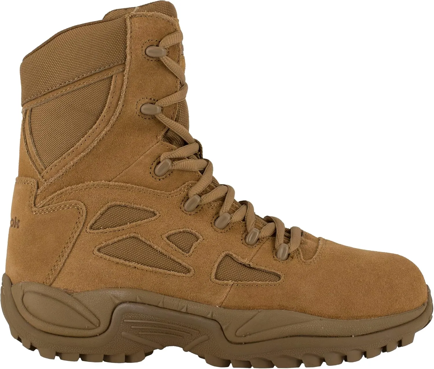 Reebok Work Womens Rapid Response Rb 8 Inch Electrical Composite Toe Work Safety Shoes Casual - Brown