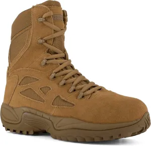 Reebok Work Womens Rapid Response Rb 8 Inch Electrical Composite Toe Work Safety Shoes Casual - Brown