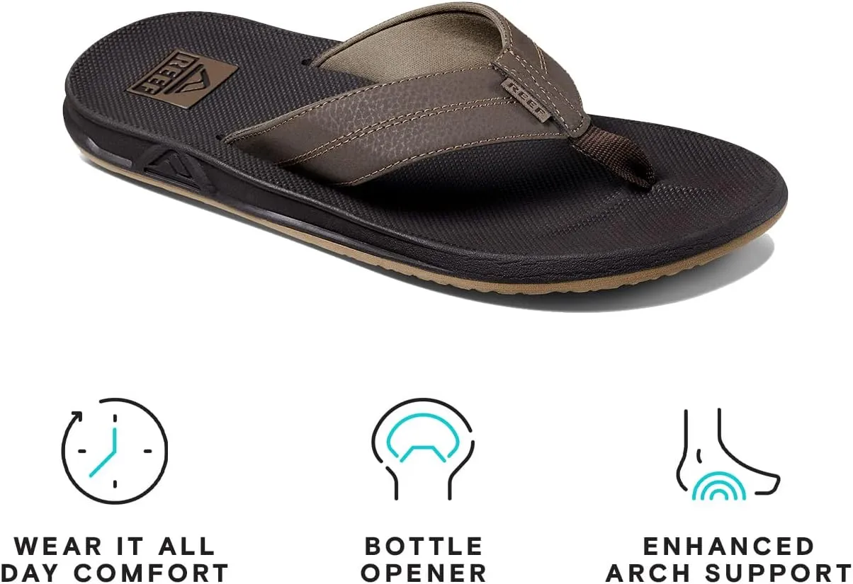 REEF Element TQT Men's Beach Flip Flop, Water Friendly, Arch Support