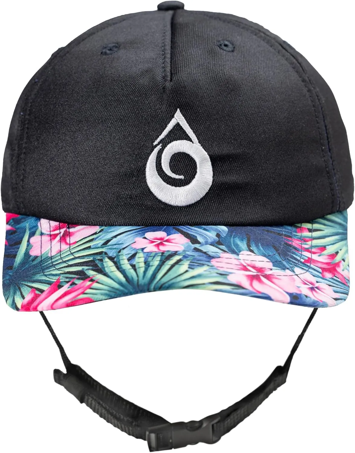 Ride On Surf Baseball Cap, Water Sports Trucker Surf Hat with Chin Strap Made from Recycled Material for Sun Protection