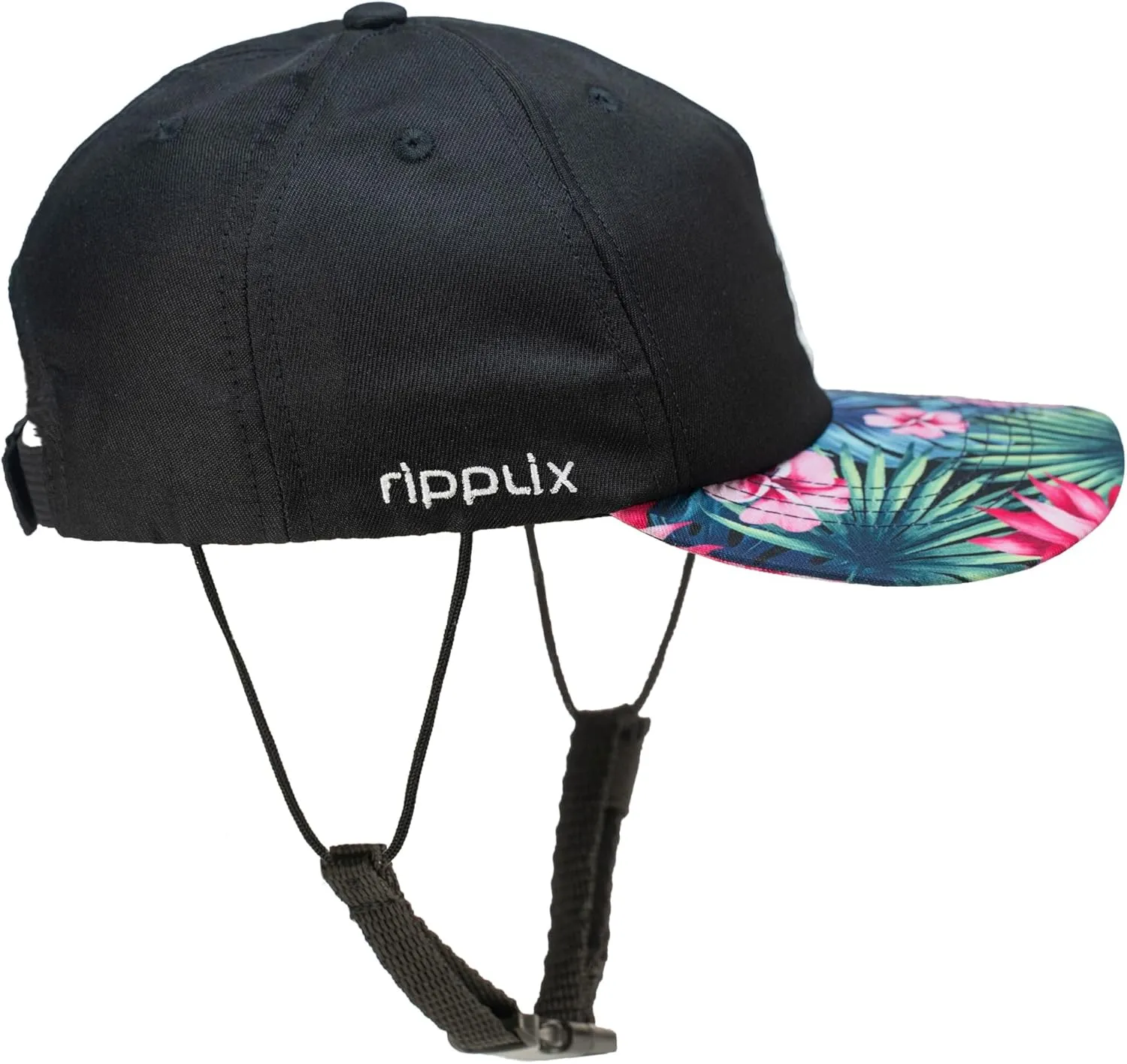 Ride On Surf Baseball Cap, Water Sports Trucker Surf Hat with Chin Strap Made from Recycled Material for Sun Protection
