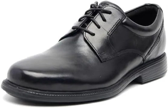 Rockport Men's Charles Road Plain Toe Oxford, Dark Brown, 9 Wide