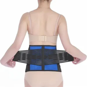 S-6XL Back Support Belt Lumbar Brace Slimming Shapers Belt Waist Trainer Belt for Men Women Dual Adjustment Weight Loss Fitness Fat Burner Workout Support (Color : Black, Size : XXL/XX-Large)